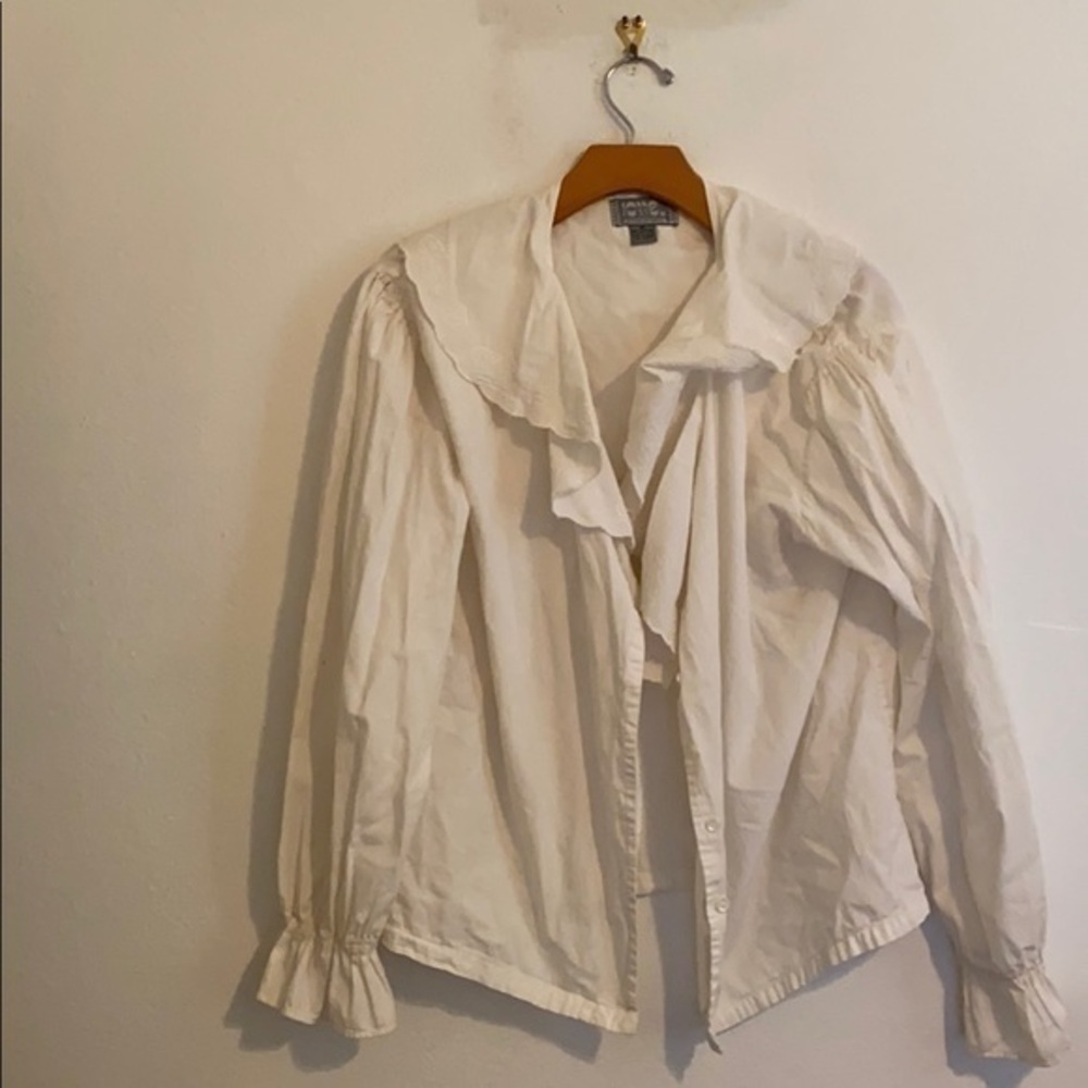 SORREL INTERNATIONAL SOLID WHITE BLOUSE MEDIUM